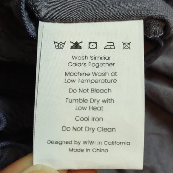 NWT WiWi Large Bamboo High Waist Grey Shorts - Picture 12 of 12